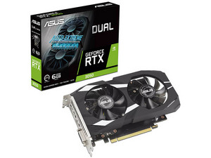 Tarjeta de Video NVIDIA RTX 3050 ASUS DUAL-RTX3050-6G, 6GB GDDR6, HDMI, DP y DVI-D