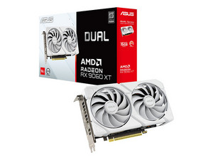 Tarjeta de Video AMD Radeon RX 9060 XT ASUS DUAL White Edition, 16GB GDDR6, 1xHDMI, 2xDisplayPort, PCI Express x16 5.0.