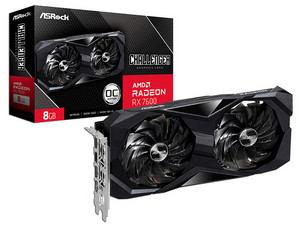 Tarjeta de Video AMD Radeon RX 7600 Asrock OC Edition, 8GB GDDR6, 1xHDMI, 3xDisplayPort, PCI Express 4.0.