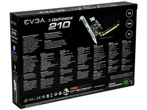 Authentic English EVGA GeForce 210 Passive 1024 MB DDR3 PCI