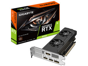 Tarjeta de Video NVIDIA GeForce RTX 3050 GIGABYTE OC Low Profile, 6GB GDDR6, 96 Bit, 2xHDMI, 2xDisplayPort, PCI Express 4.0