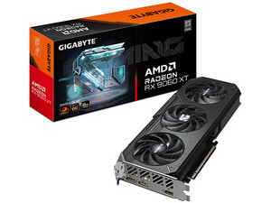 Tarjeta de Video AMD Radeon RX 9060 XT Gigabyte OC Gaming Edition, 8GB GDDR6, PCIe 5.0, 1 x HDMI, 2 x DisplayPort. 3 x Ventiladores.