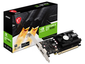 Tarjeta de Video NVIDIA GeForce GT 1030 MSI LP OC, 4GB DDR4, 1xHDMI, 1xDisplayPort, PCI Express x16 3.0