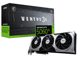 Tarjeta de Video NVIDIA GeForce RTX 5060 Ti MSI Ventus 3x OC, 8GB GDDR7, 1xHDMI, 3xDisplayPort, PCI Express 5.0