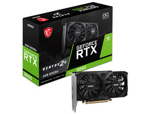 Tarjeta de Video NVIDIA GeForce MSI RTX 3050 VENTUS 2X 6G OC PCIe 4.0, doble ventilador, 1x HDMI, 3x DisplayPort