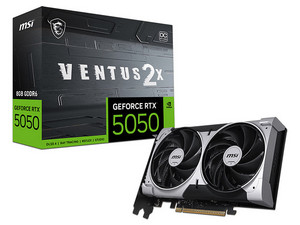 Tarjeta de Video NVIDIA GeForce RTX 5050 MSI Ventus X2 OC, 8GB GDDR6, 128 Bit, 1xHDMI, 3xDisplayPort, PCI Express x16 5.0