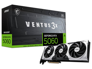 Tarjeta de Video NVIDIA GeForce RTX 5060 MSI Ventus X3 OC, 8GB GDDR7, 1xHDMI, 3xDisplayPort, PCI Express x16 5.0