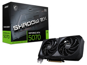 Tarjeta de Video NVIDIA GeForce RTX 5070 MSI 12G SHADOW 2X OC, 12GB GDDR7, 1xHDMI, 3xDisplayPort, PCI Express 5.0.