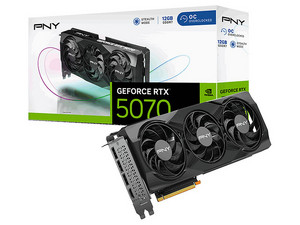 Tarjeta de Video NVIDIA GeForce RTX 5070 PNY Triple Fan OC, 12GB GDDR7, 1xHDMI, 3xDisplayPort, PCI Express 5.0
