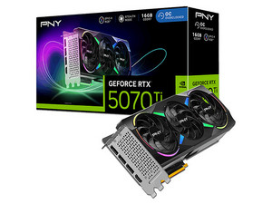 Tarjeta de Video NVIDIA GeForce RTX 5070 Ti PNY ARGB Triple Fan, 16GB GDDR7, 1xHDMI, 3xDisplayPort, PCI Express x16 5.0.