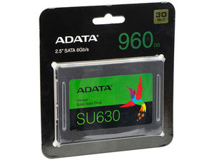 Unidad de estado sólido ADATA Ultimate SU630 de 960 GB, 2.5", SATA