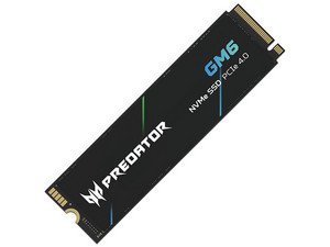 Unidad de Estado Sólido Acer Predator GM6 de 1TB, 7200 Mb/s, M.2 NVMe PCIe 4.0.