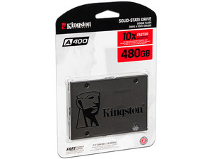 Unidad de Estado Sólido Kingston A400 de 480 GB, SATA (6Gb/s).