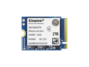 Unidad de Estado Sólido Kingston NV3 de 2TB, M.2 NVMe PCIe 4.0.
