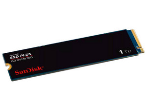 Unidad de Estado Sólido SanDisk Plus de 1TB, M.2 NVMe PCIe 3.0.