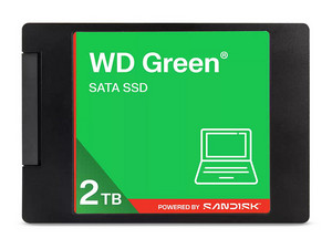 Unidad de Estado Sólido WD Green SATA, 2TB, 2.5", SATA, Compatible con Ordenadores de Sobremesa y Portátiles.