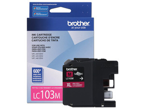 Cartucho de Tinta Alto Rendimiento Brother Magenta, Modelo: LC103M.