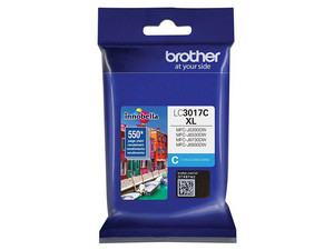 Cartucho de Tinta Brother, color Cian, Modelo: LC3017C, 550 páginas.