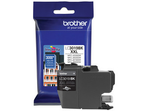 Tinta Brother LC-3019BK negra, rendimiento de 3,000 páginas, compatible con MFC-J5330DW, MFC-J6530DW, MFC-J6930DW.