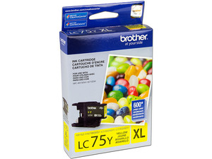 Cartucho de Tinta Alto Rendimiento Brother Amarillo, Modelo: LC75Y