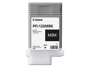 Tanque de tinta Canon PFI-120MBK, Negro Mate, 130ml, Modelo: 2884C001AA.