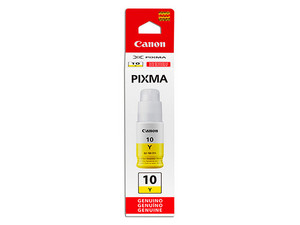 Botella de tinta Canon GI-10Y, Amarillo, Modelo: 3393C001AA.
