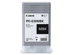 Botella de Tinta Negro mate Canon PF-030 MBK, Modelo: 3488C001AA.