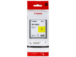 Cartucho de tinta Canon PFI-030Y Amarillo, Modelo: 3492C001AA.