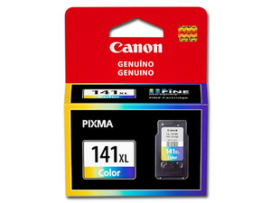 Cartucho de tinta Canon, Cian, Magenta, Amarillo, Modelo: CL-141 XL.