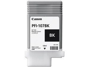 Cartucho de Tinta Canon Negro, 130ml, Modelo: PFI-107BK.