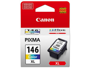 Cartucho de Tinta Canon Color, Modelo: CL-146XL, Alto rendimiento hasta 300 páginas.