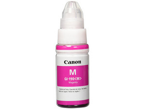 Botella de Tinta Canon color Magenta, para Impresoras Pixma. Modelo: GI-190M.