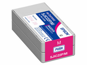Cartucho de tinta color magenta Epson ColorWorks, modelo: C13S020565.