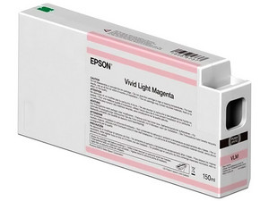 Tinta Epson UltraChrome HD de 150ml, Color Magenta Claro.