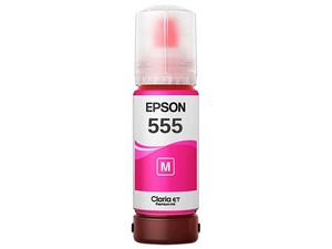 Botella de Tinta Epson T555320-AL, 70 ml. Color Magenta.
