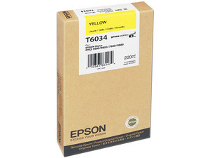 Cartucho de Tinta Epson Amarillo UltraChrome K3, Modelo: T603400.