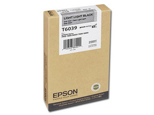 Cartucho de Tinta Epson UltraChrome K3 Negro  Claro, Modelo: T603900, 220 ml.