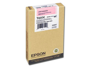 Cartucho de Tinta Epson UltraChrome K3 Magenta Claro, Modelo: T603C00.