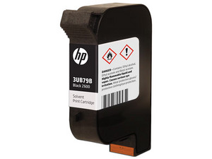 Cartucho de Tinta Industrial HP 2600, Impresión de Solvente. Color Negro. Modelo: 3UB79B.