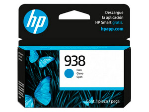 Cartucho de Tinta HP 938, Color Cian.