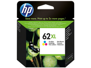 Cartucho de tinta HP 62XL Tricolor Original (C2P07AL).