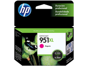 Cartucho de tinta HP 951XL Magenta Original (CN047AL).