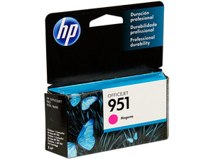 Cartucho de tinta HP 951 Magenta Original (CN051AL).