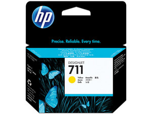 Cartucho HP 711 Amarillo, Modelo: CZ132A.