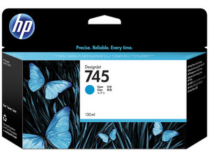 Cartucho de Tinta HP 745, Cian Modelo: F9J97A, 130 ml.