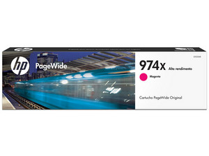 Cartucho de tinta HP 974X Magenta Pagewide Original (L0S02AL).