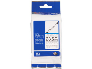 Cinta de impresión Brother negro sobre blanco de 23.6mm x 1.5m, Modelo: HSE251.