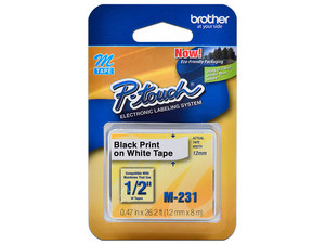 Cinta Negro-Blanco BROTHER M231.