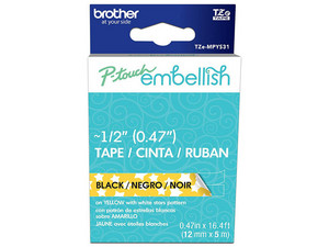 Brother Cinta TZE-MPYS31, Amarillo, Transferencia Térmica, 12 mm x 4 Metros, 1 Pieza