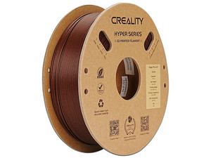 Rollo de Filamento Creality Hyper de PLA CF de 1.75mm, 1Kg. Color Café.
